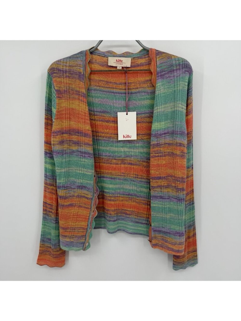 Kilte Collection Eloise Sunset Stripe Button Front Cardigan Sweater Set 3 L/XL
